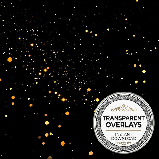 Warm Starry Night Transparent Overlay Pngs
