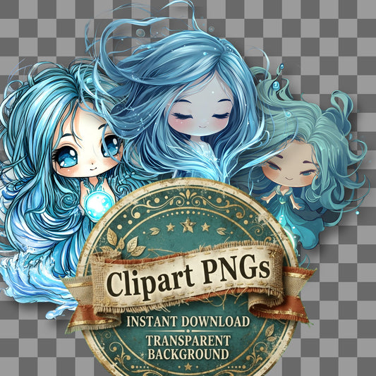 Water Spirit Clipart Pngs
