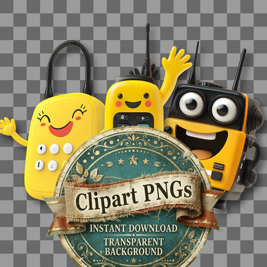 Waving Walkietalkie Clipart Pngs