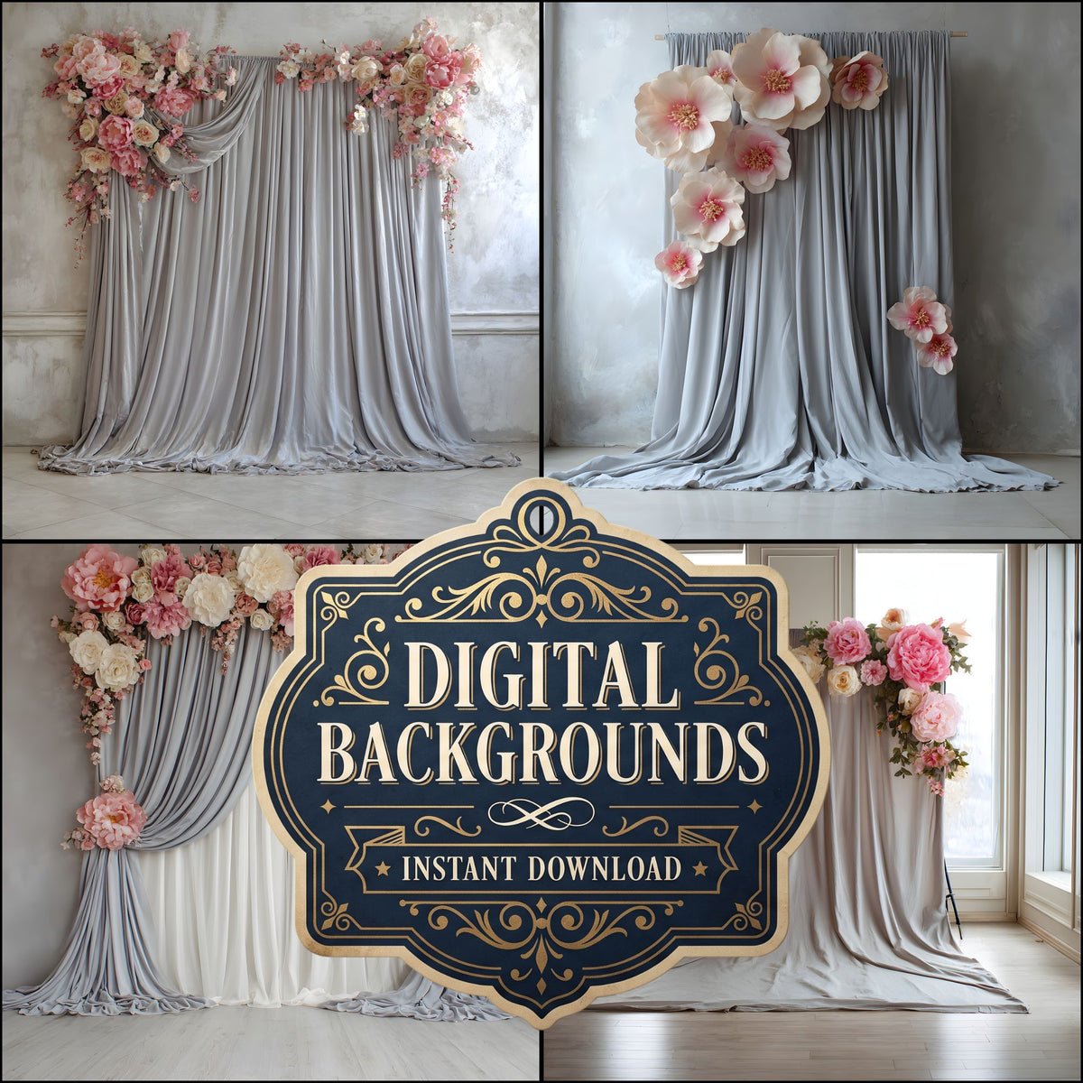 Wedding Draped Backdrop Images
