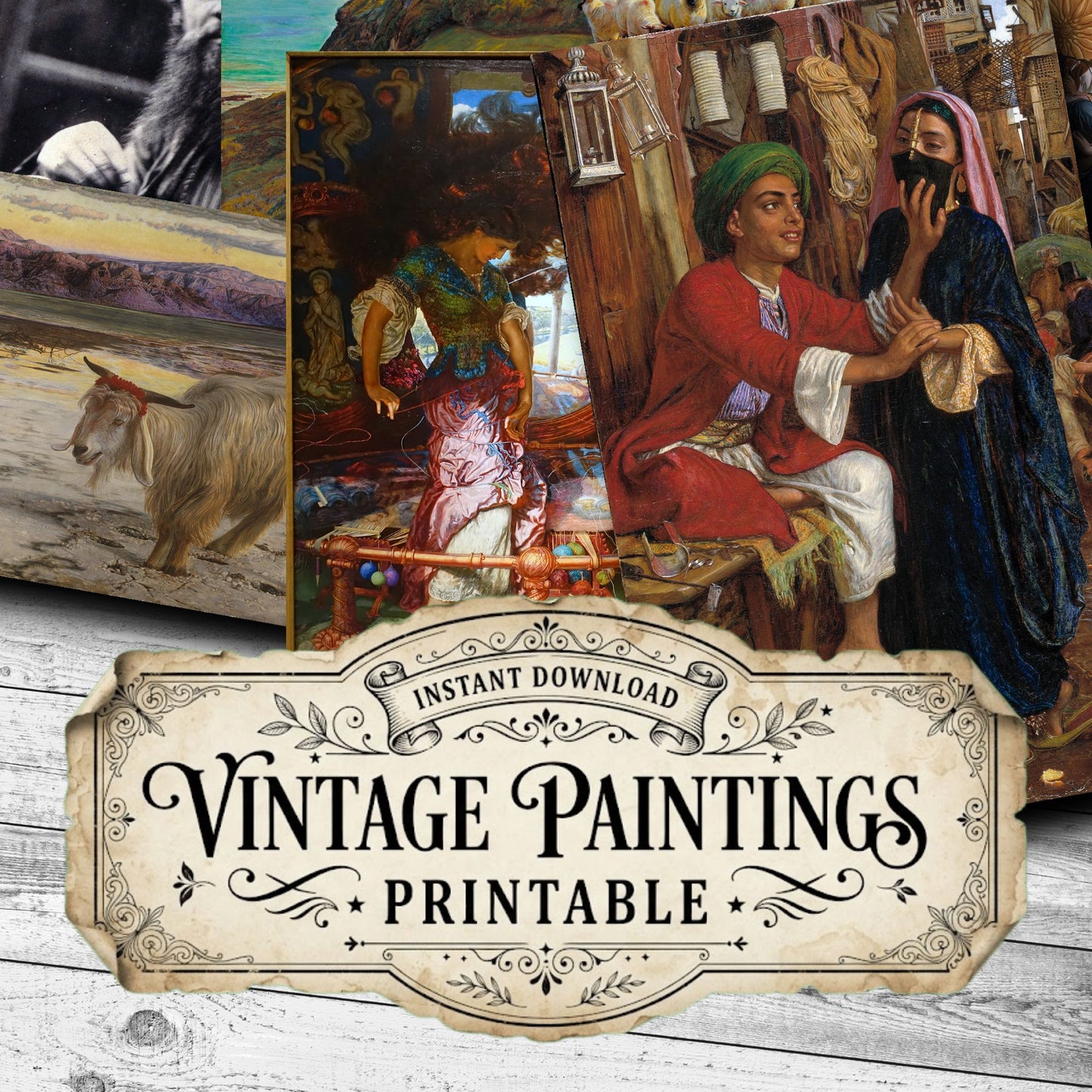 William Holman Hunt Vintage Paintings