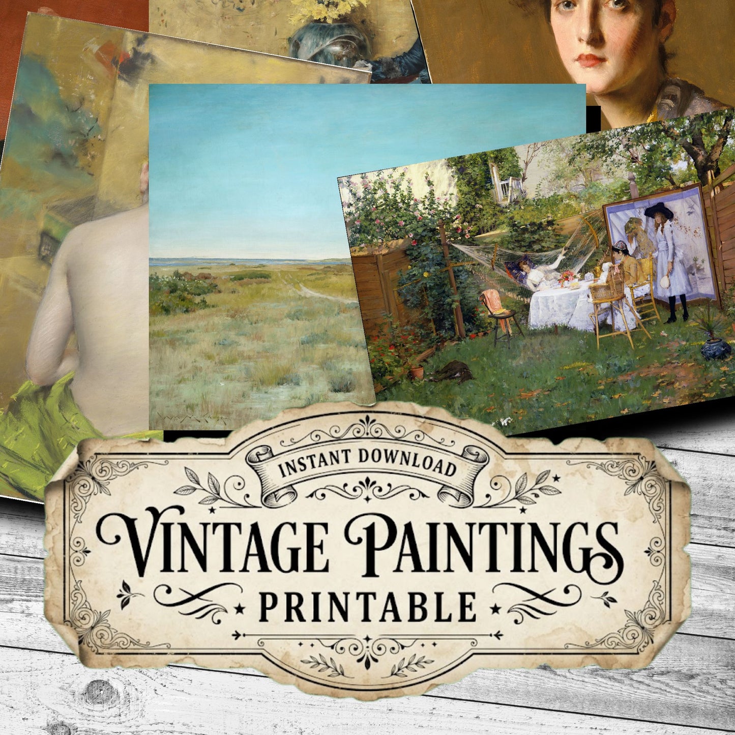 William Merritt Chase Vintage Paintings