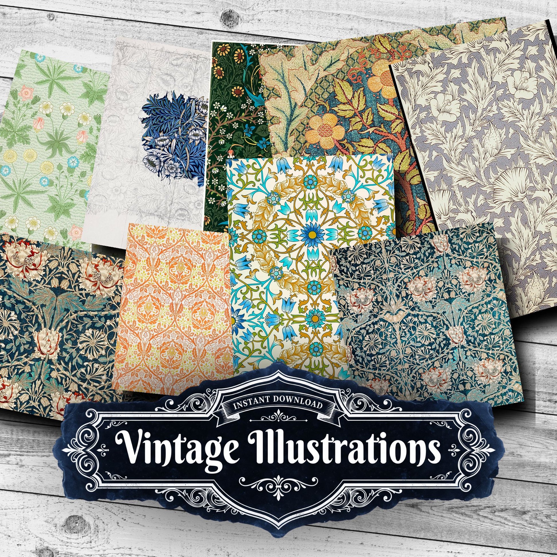 William Morris Vintage Prints