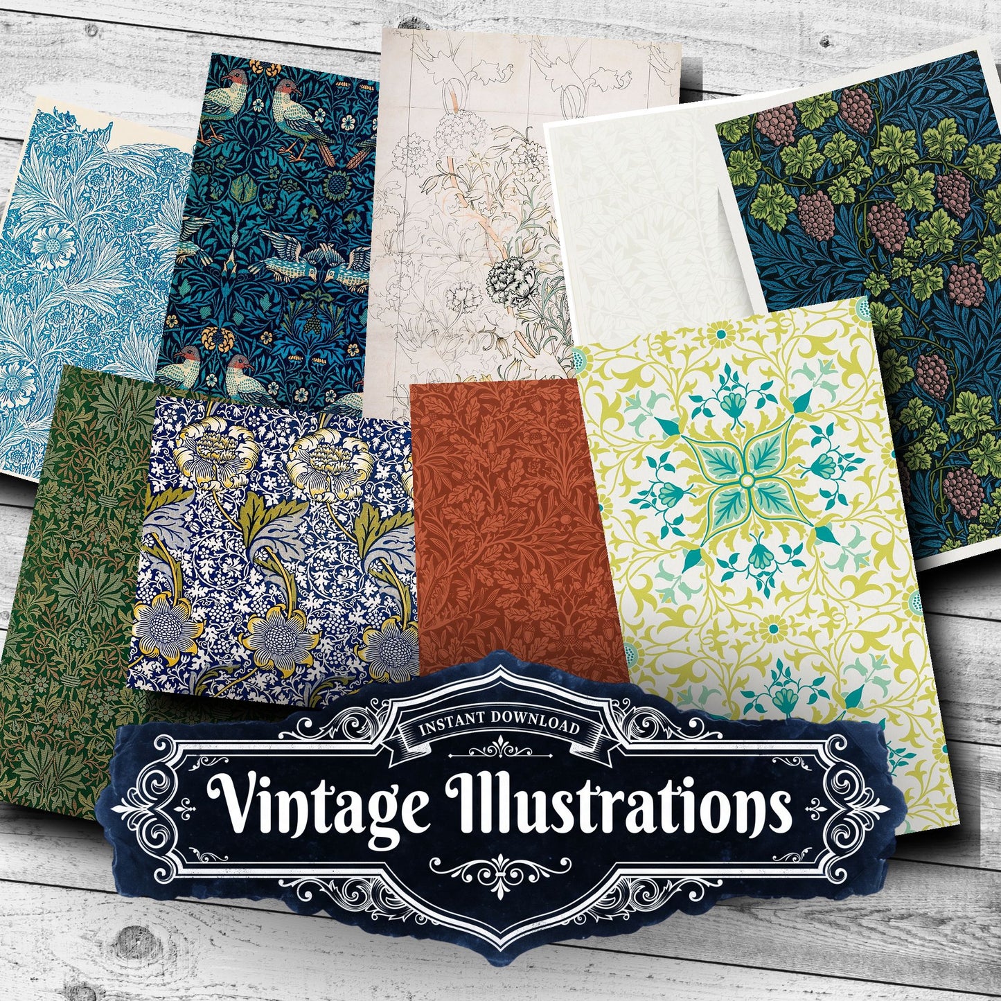 William Morris Vintage Prints