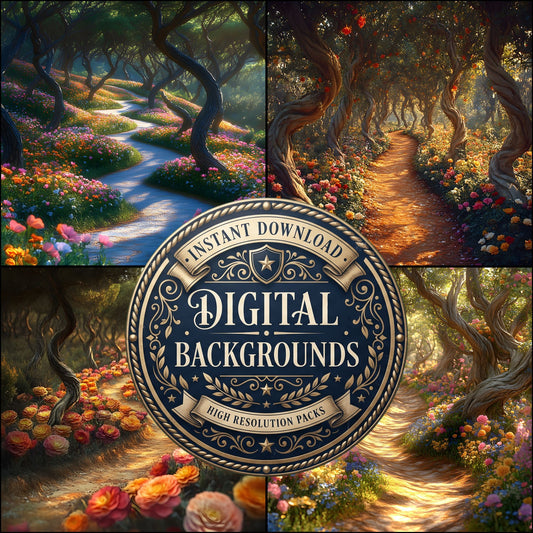 Winding Forest Backdrop Images