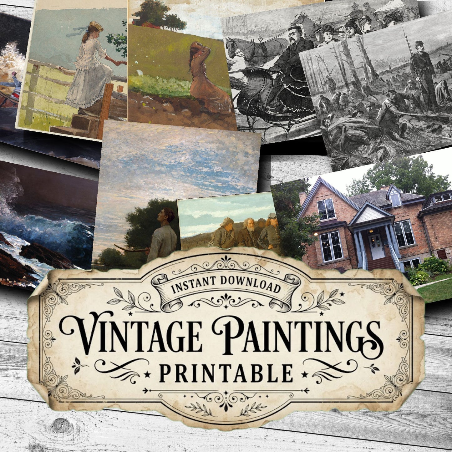 Winslow Homer Vintage Paintings