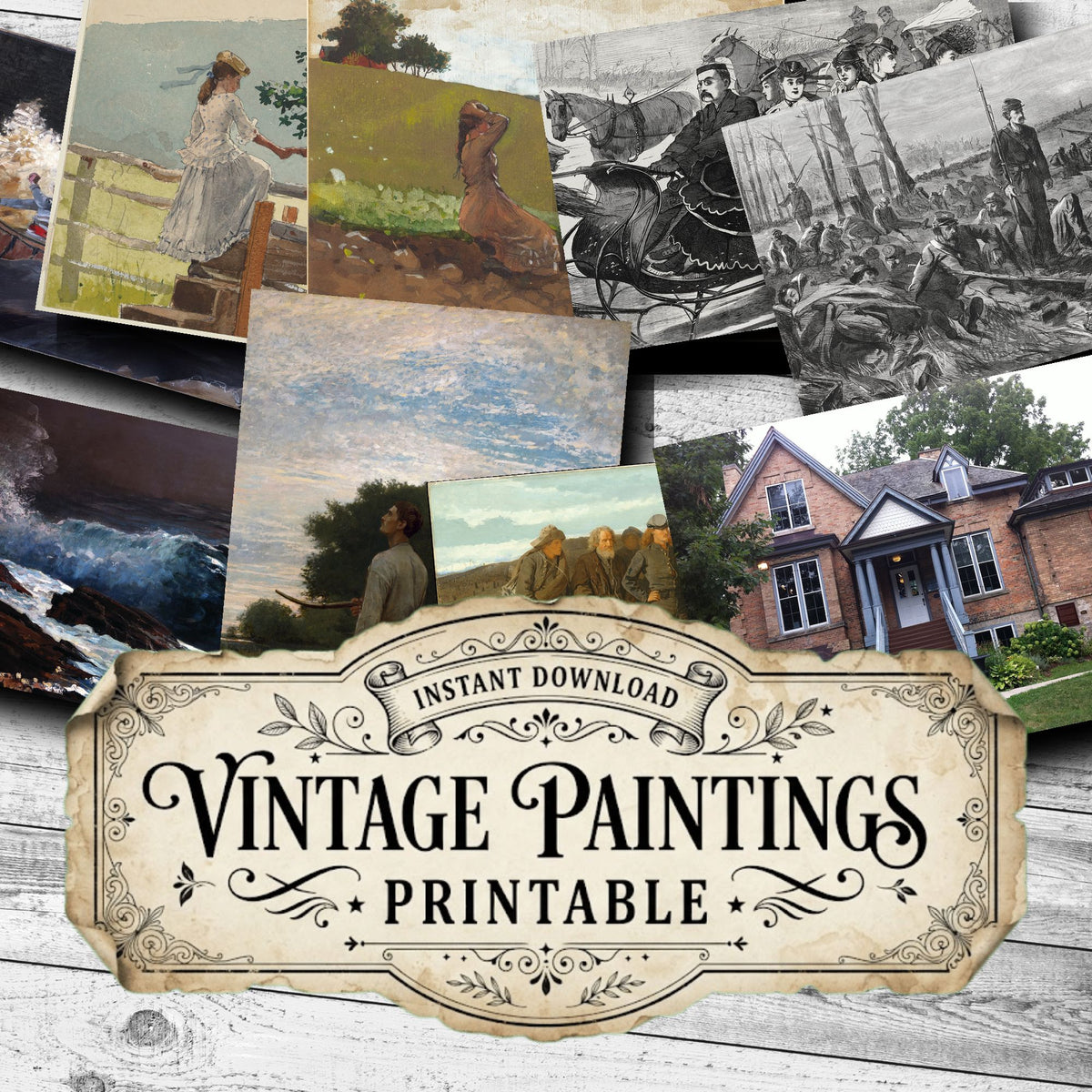 Winslow Homer Vintage Paintings