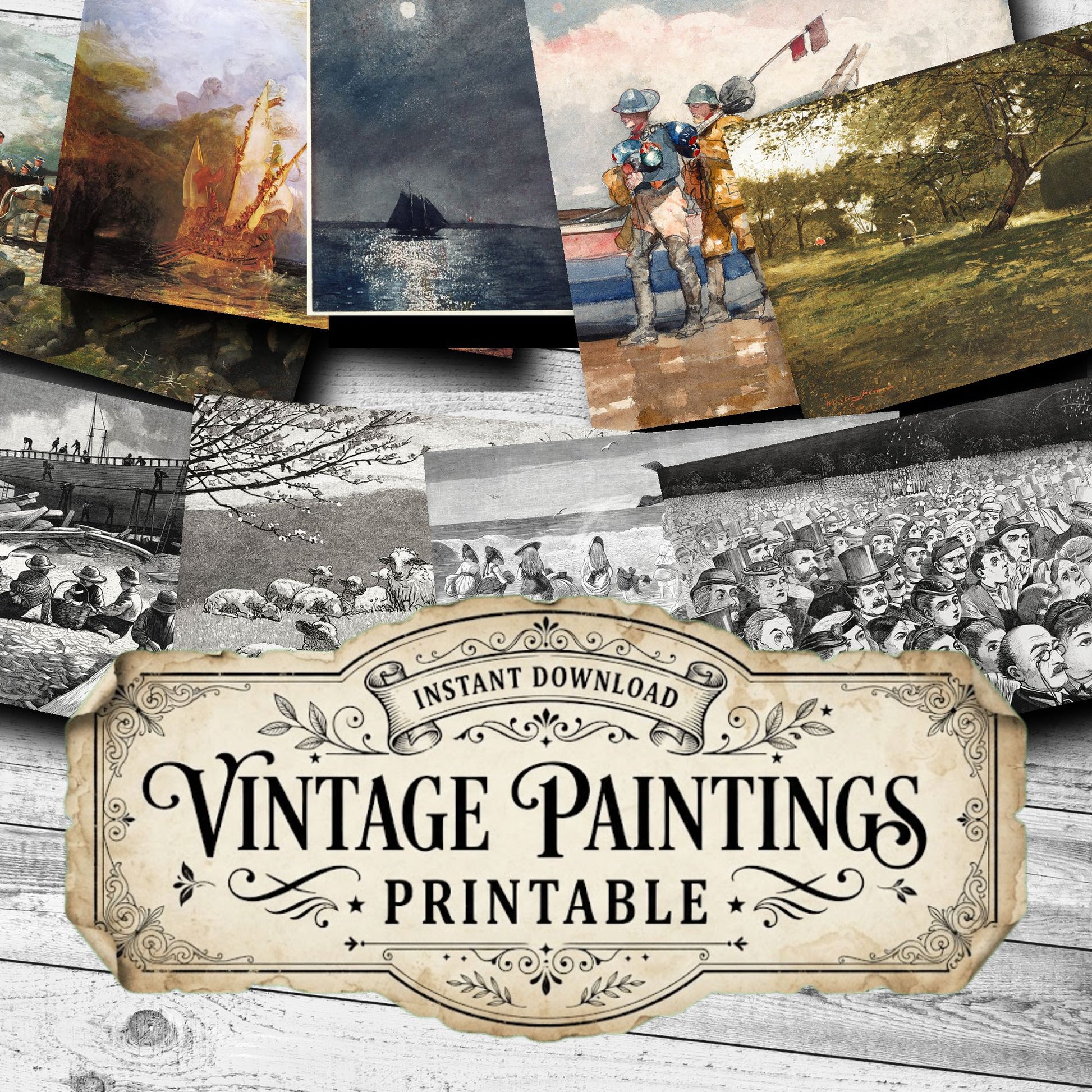Winslow Homer Vintage Paintings