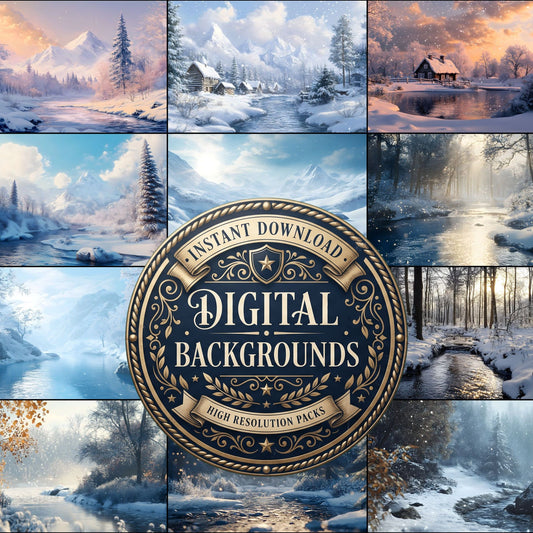 Winter Snow Backdrop Images