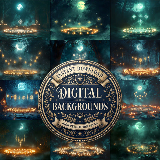 Witch Ritual Scene Backdrop Images