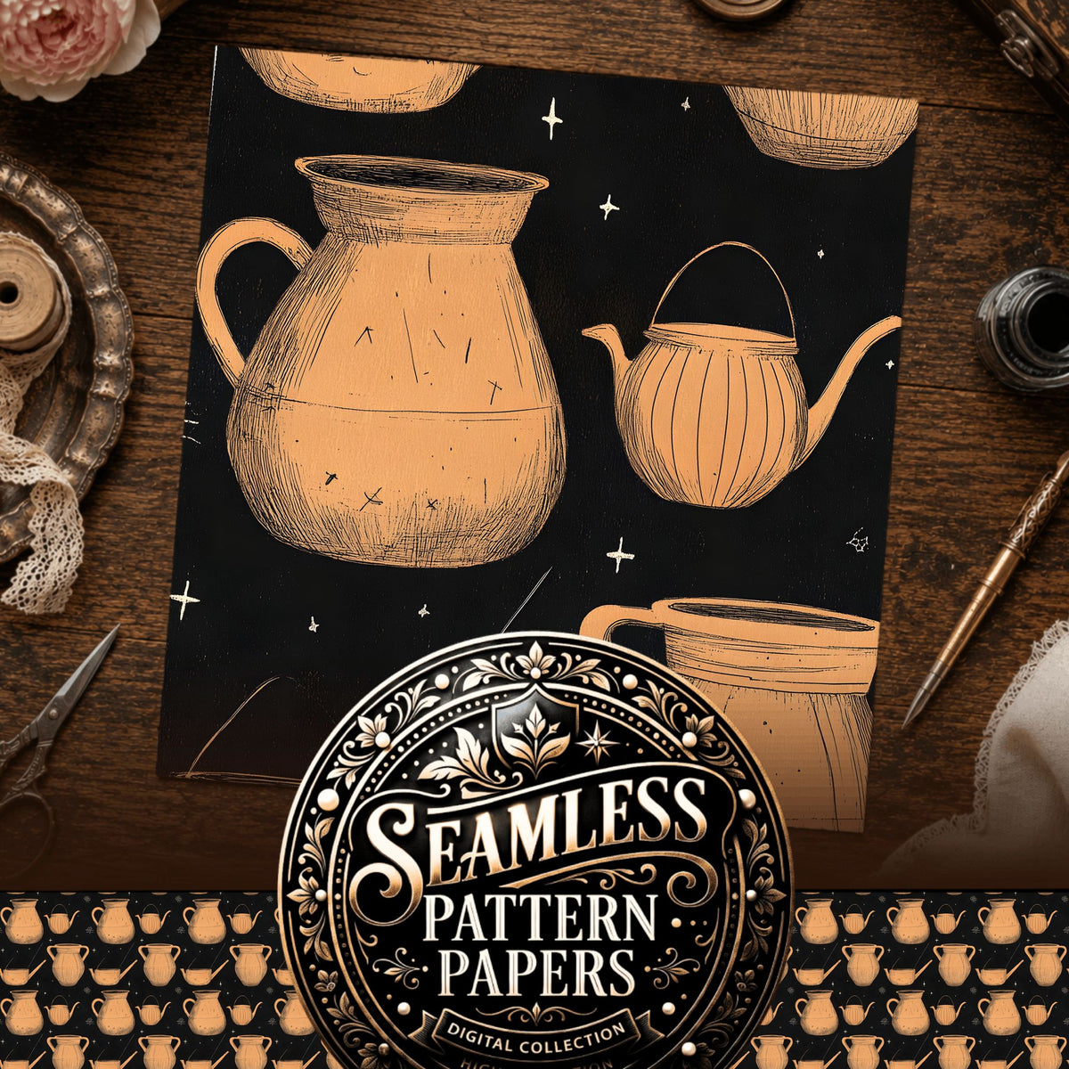 Witchcraft Seamless Pattern