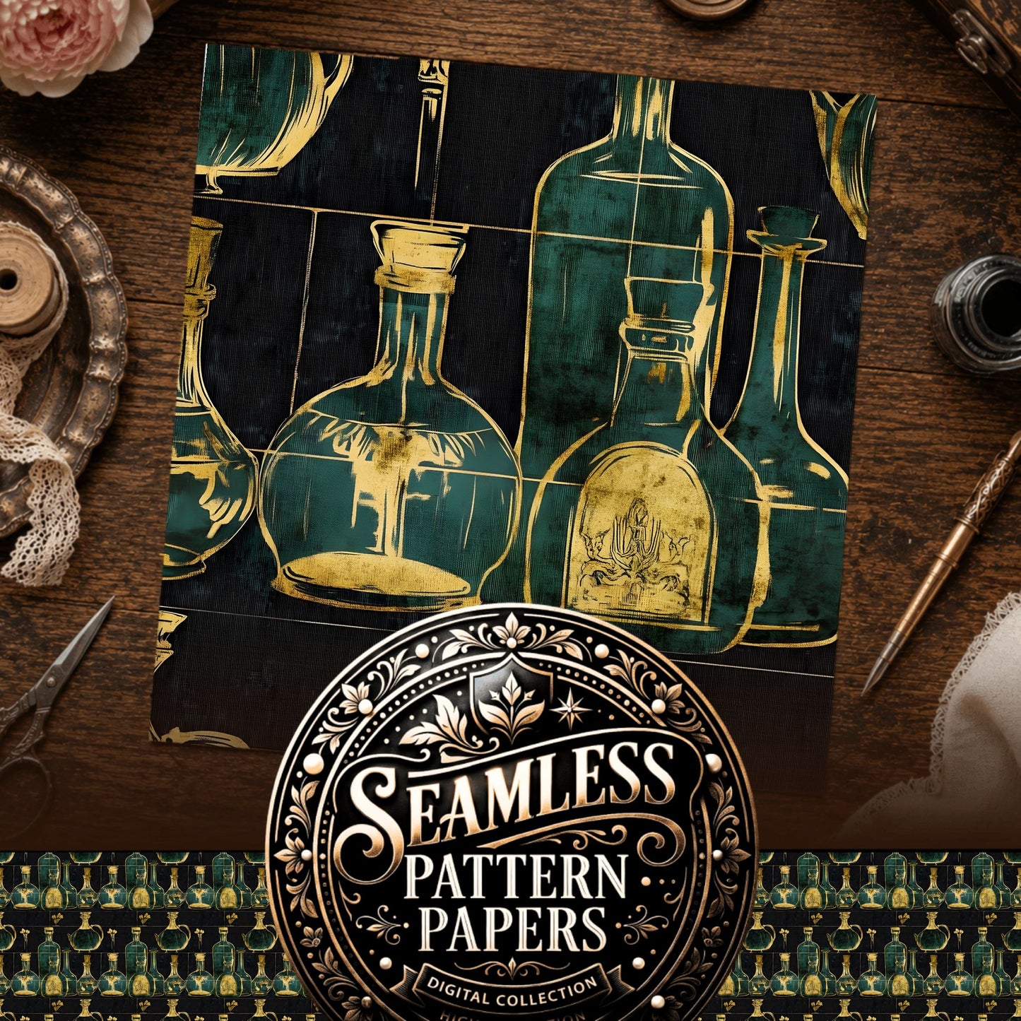 Witchcraft Seamless Pattern