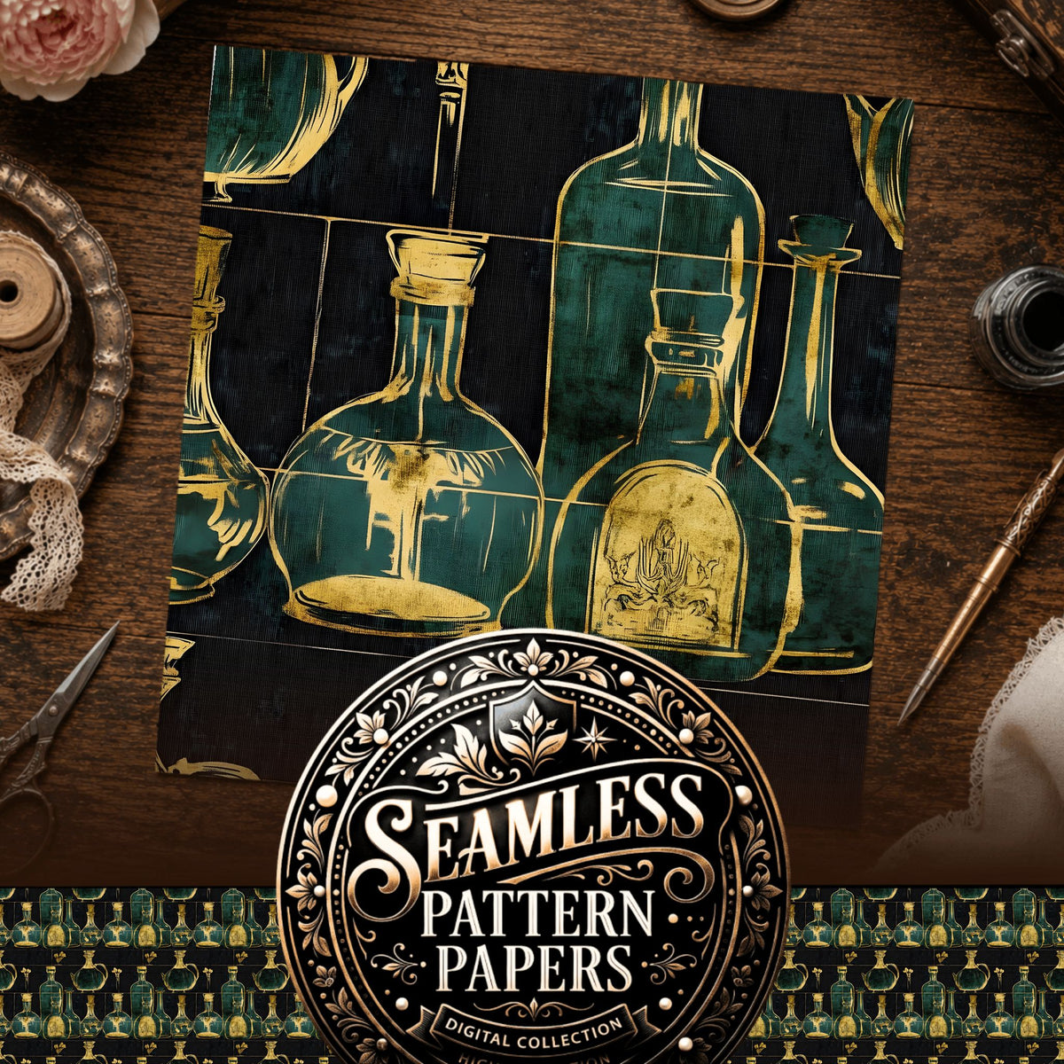 Witchcraft Seamless Pattern