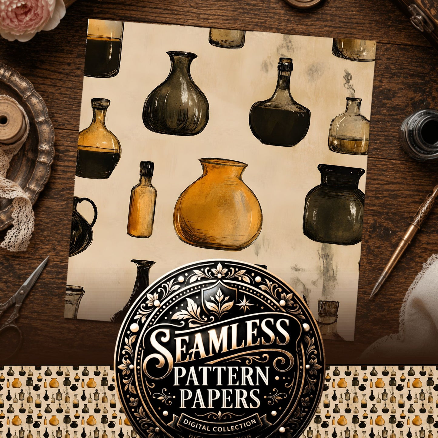 Witchcraft Seamless Pattern