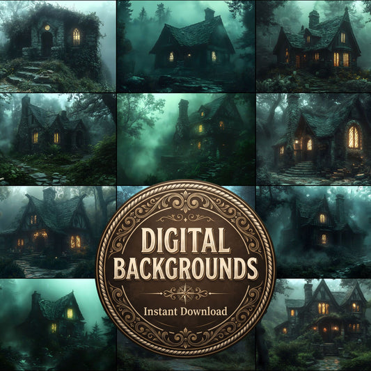Witchs Cottage Retreat Backdrop Images