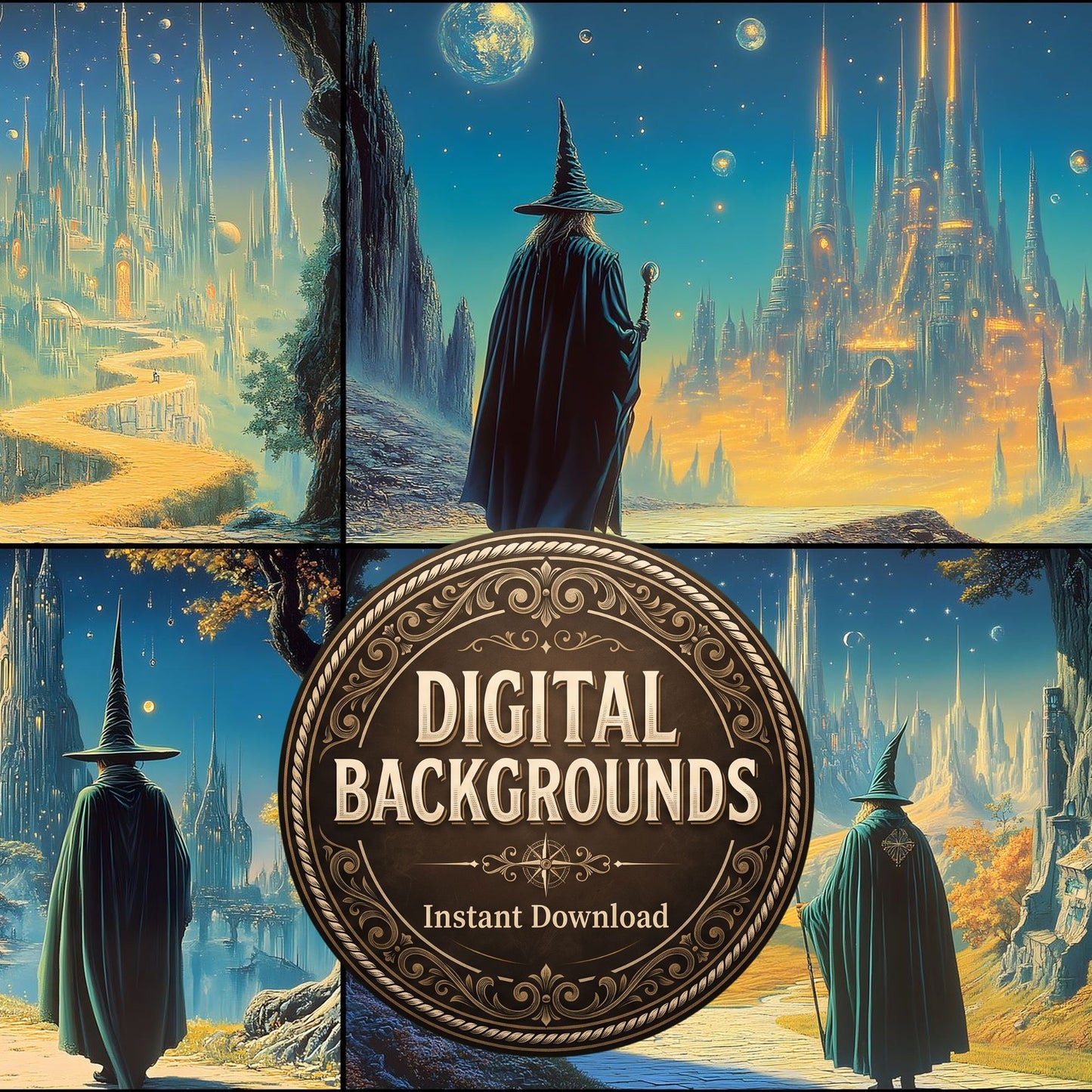 Wizard Walk Backdrop Images