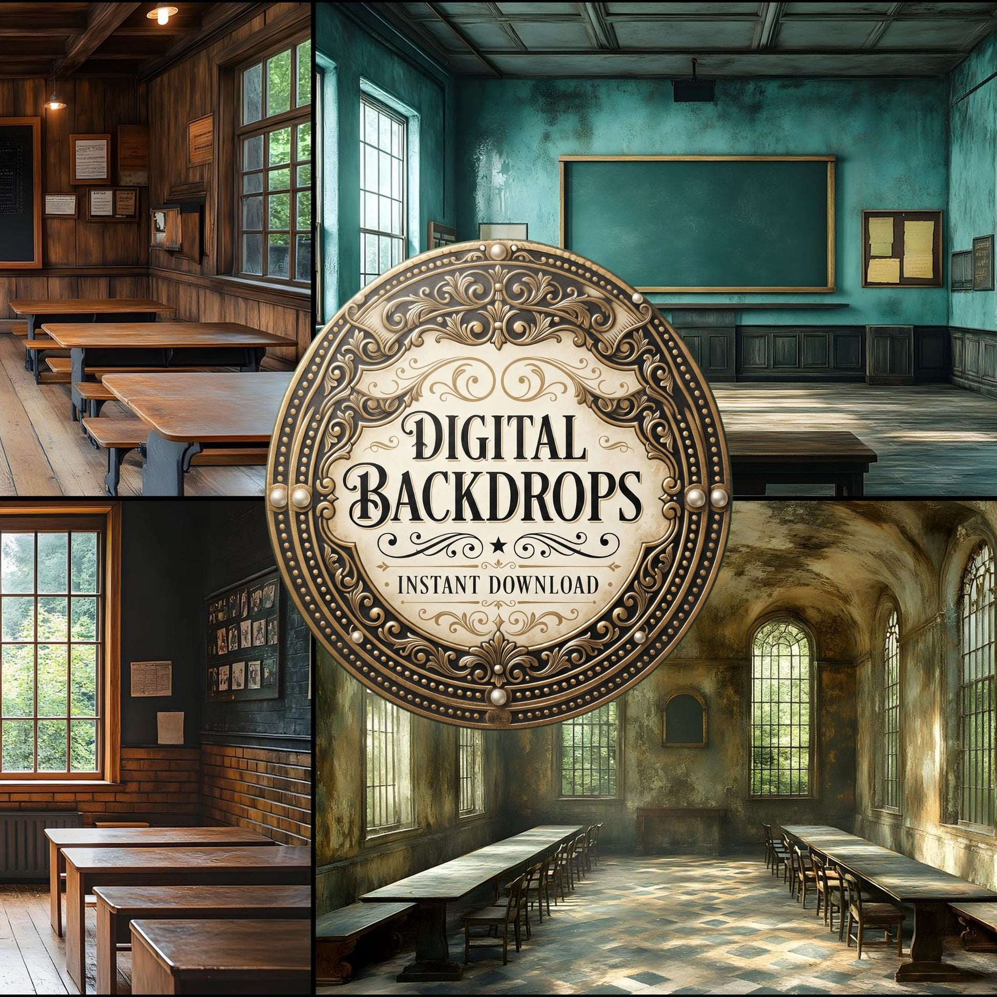 Wizarding Classroom Backdrop Images