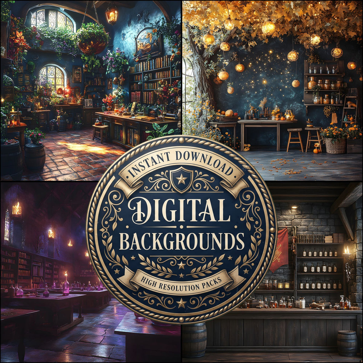 Wizarding Classroom Backdrop Images