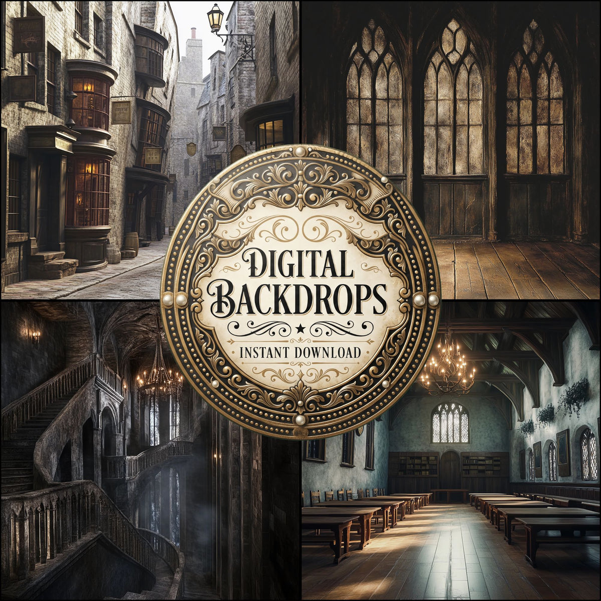 Wizarding School Backdrop Images