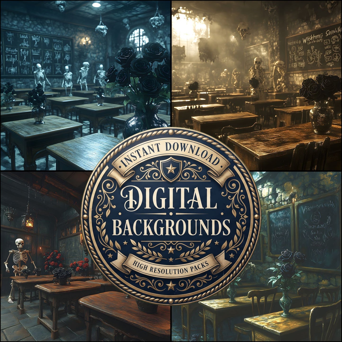 Wizarding School Backdrop Images
