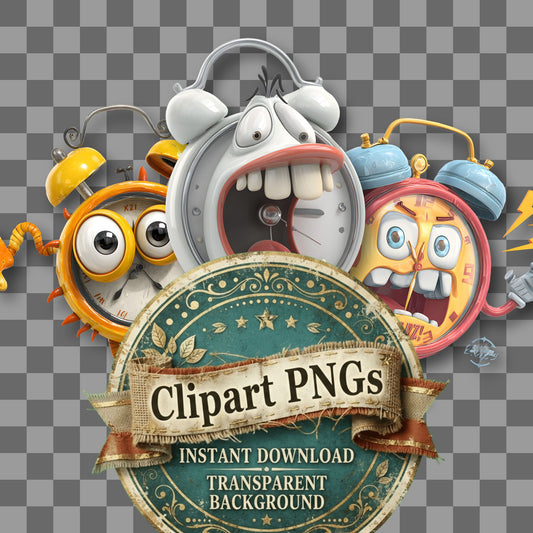 Wobbly Alarm Clipart Pngs