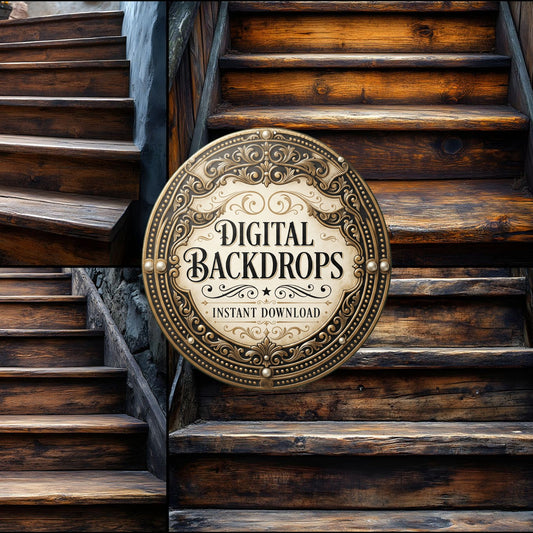 Wooden Stairrustic Vintage Backdrop Images