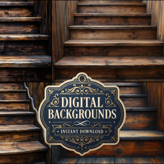 Wooden Stairrustic Vintage Backdrop Images