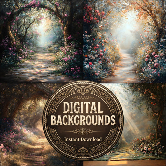 Woodland Glade Backdrop Images