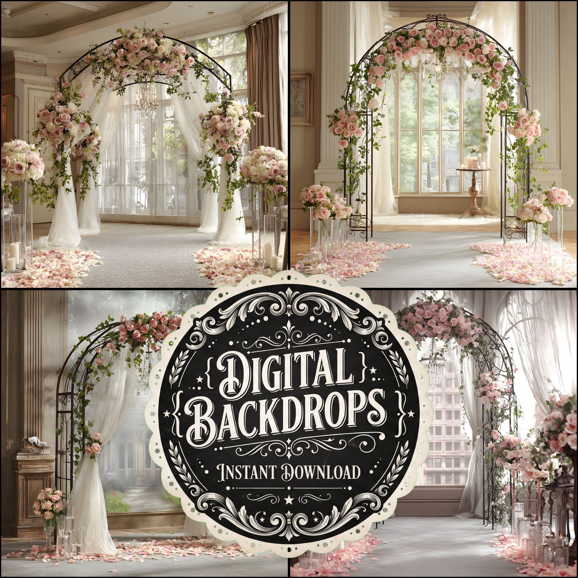 Wrought Iron Arch Decor Backdrop Images