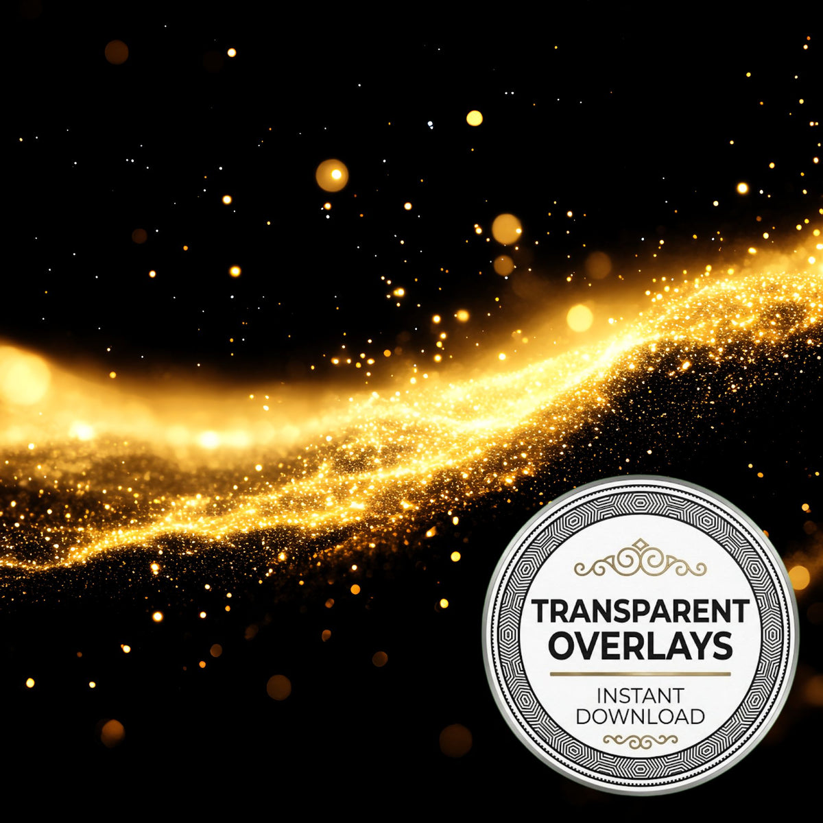 Yellow Celestial Light Cosmic Radiance Transparent Overlay Pngs