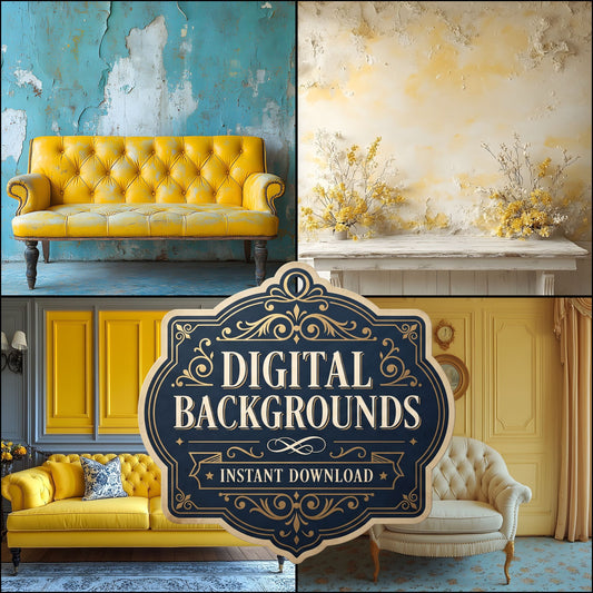 Yellow Pastel Room Backdrop Images
