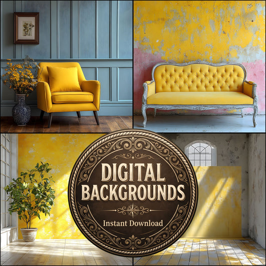 Yellow Pastel Room Backdrop Images