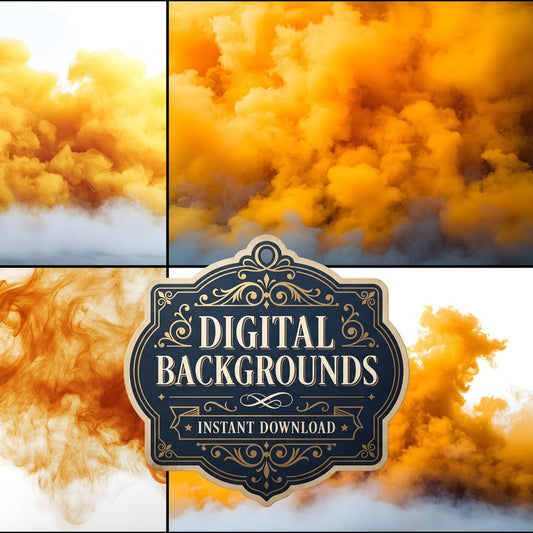 Yellow Smoke Backdrop Images