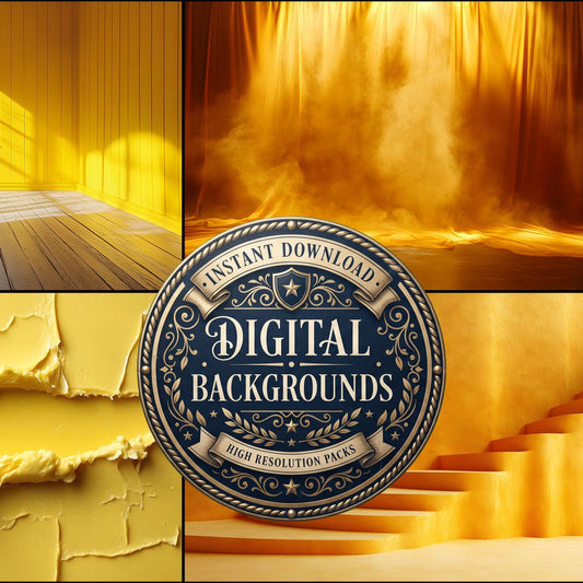 Yellow Studio Energy Backdrop Images