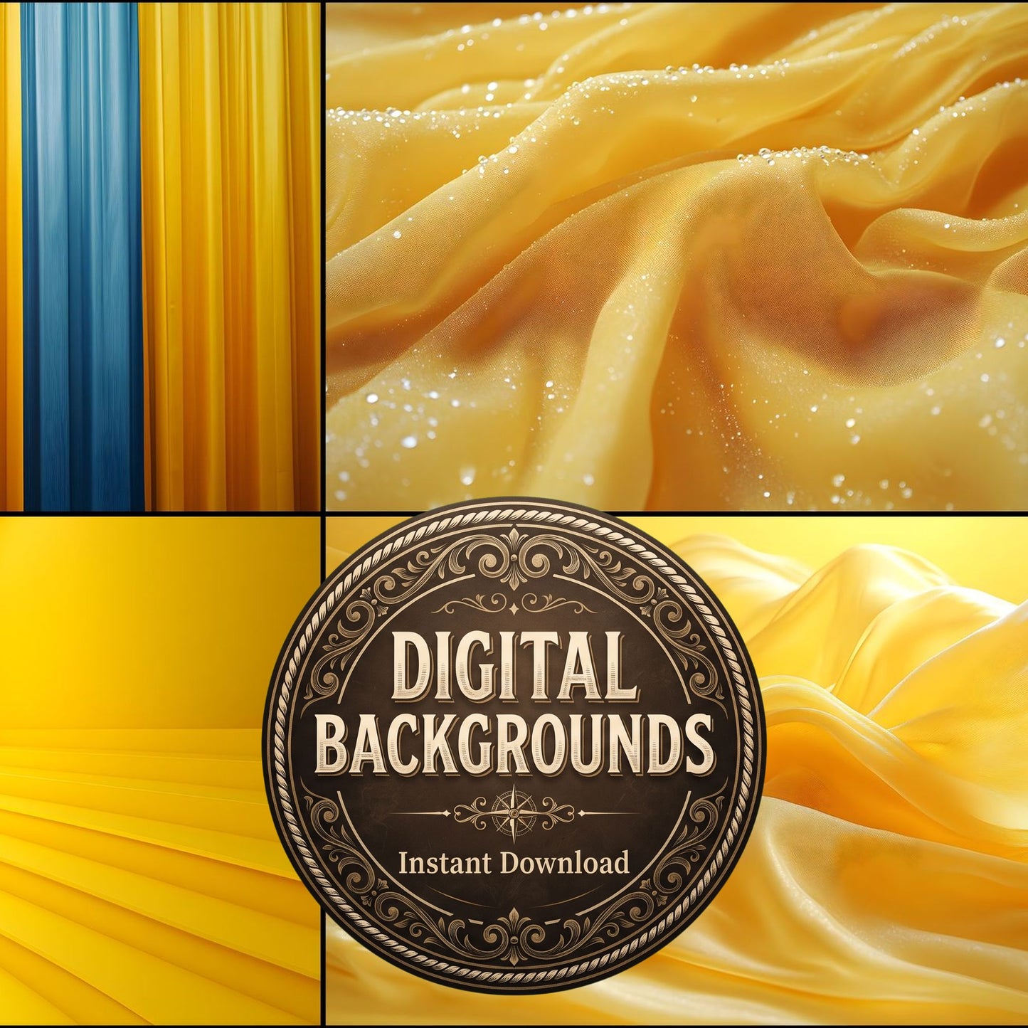Yellow Studio Material Backdrop Images