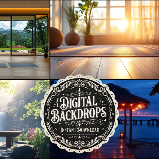Yoga Retreat Studio Backdrop Images