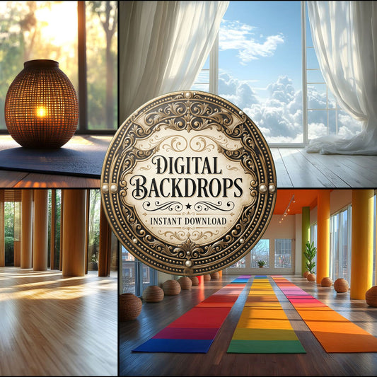 Yoga Studio Serenity Backdrop Images