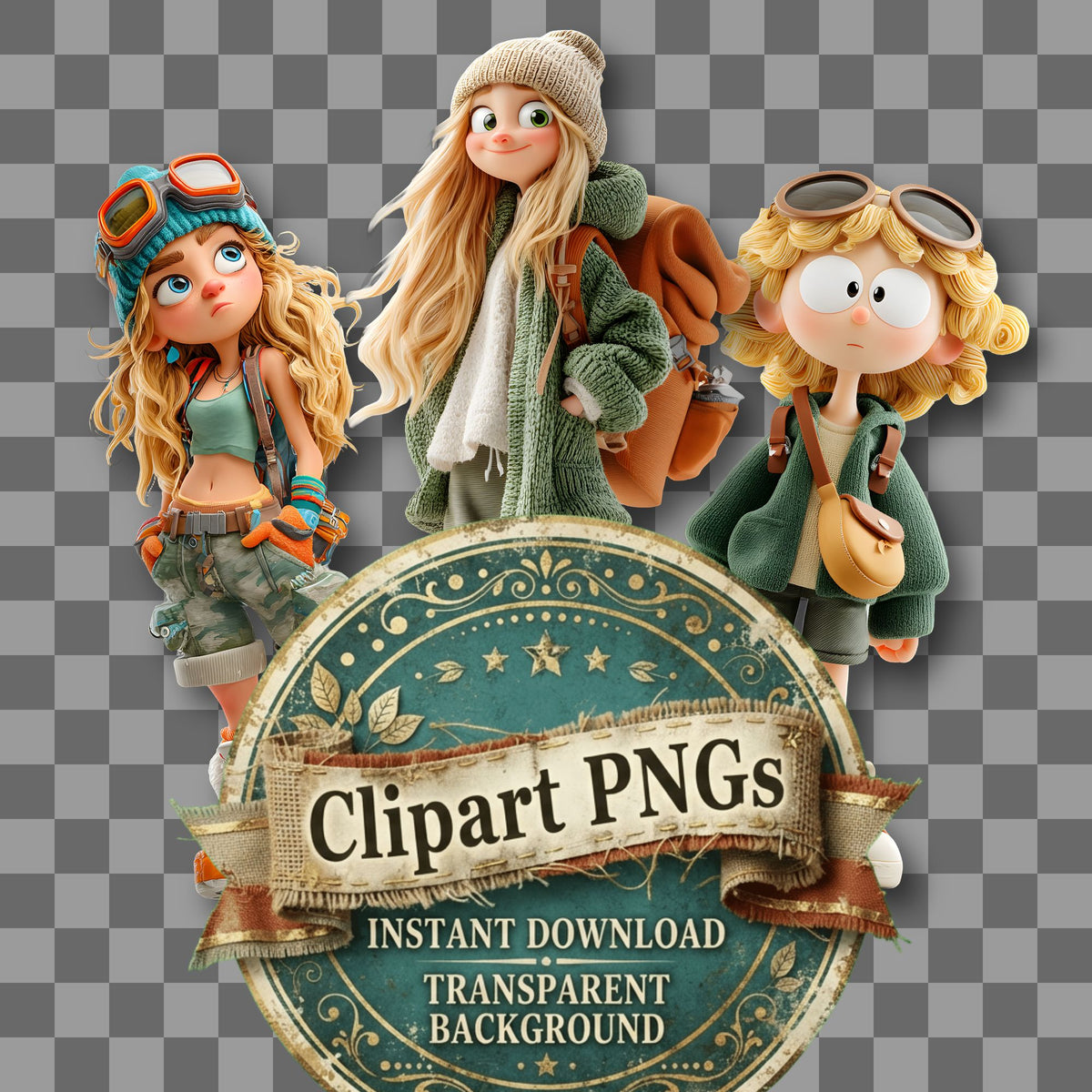 Young Adventurer Clipart Pngs