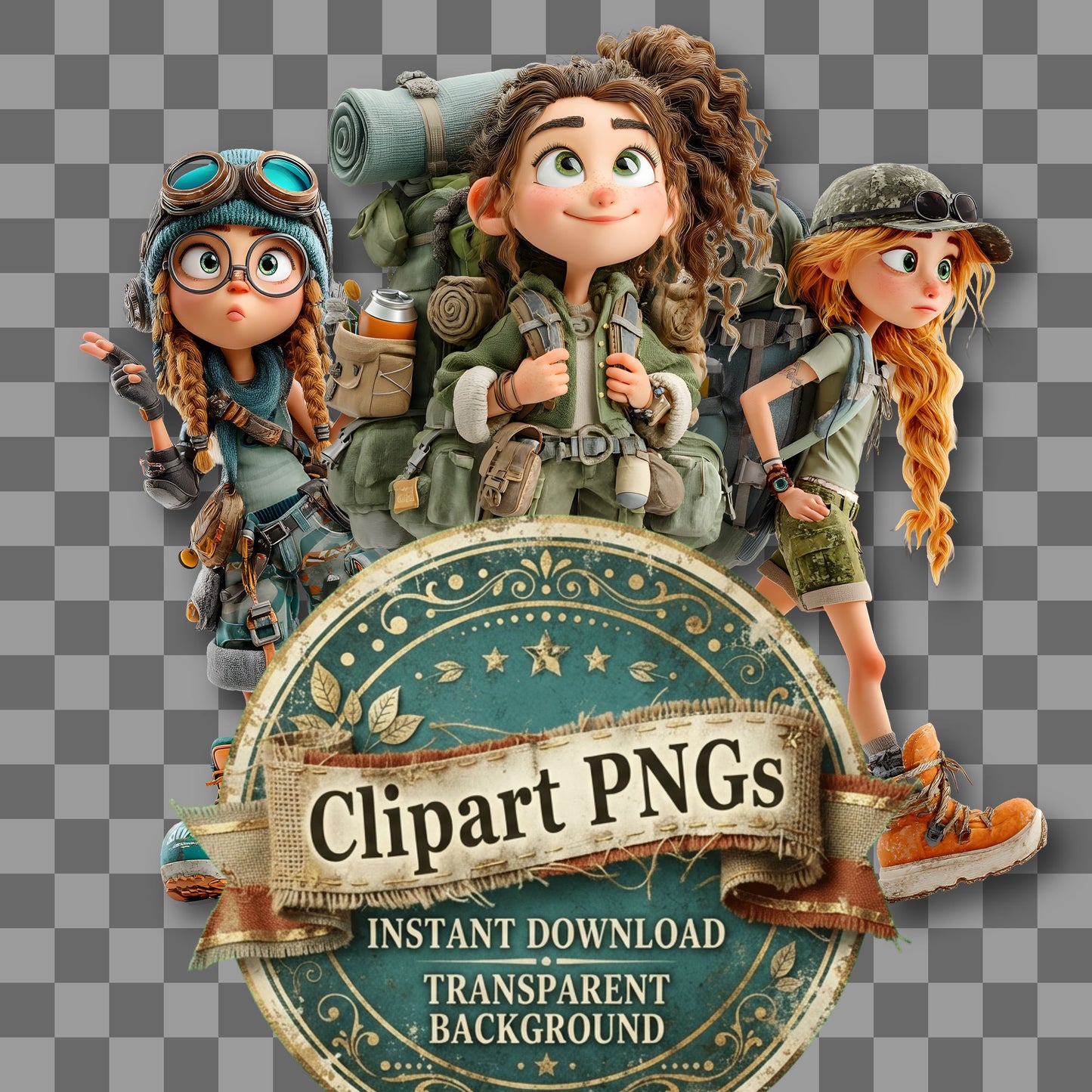 Young Adventurer Clipart Pngs