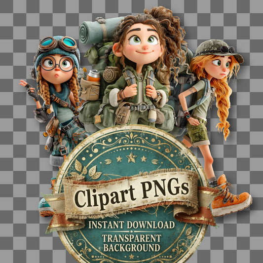 Young Adventurer Clipart Pngs