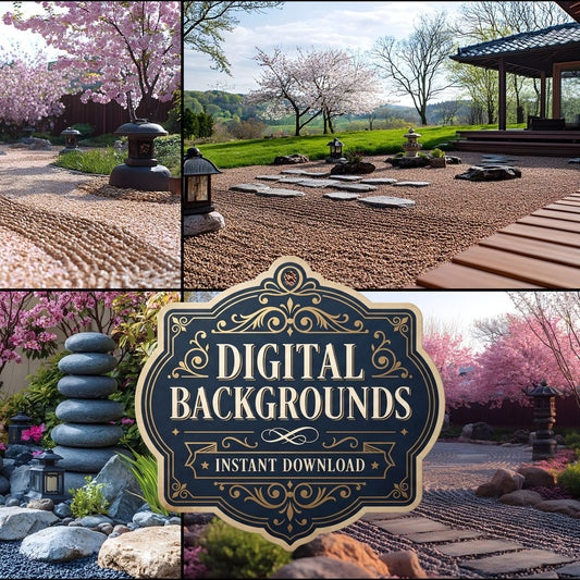 Zen Garden Backdrop Images